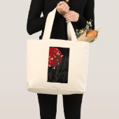シルエットの鳥 ラージトートバッグ (正面(商品))