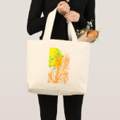 シルエットの鳥 ラージトートバッグ (正面(商品))