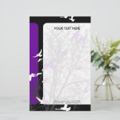 シルエットの鳥 便箋 (スタンド正面)