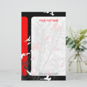 シルエットの鳥 便箋 (スタンド正面)