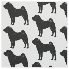 シルエットのShar Pei ファブリック