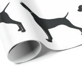 シルエットのVizsla ラッピングペーパー (ロールコーナー)