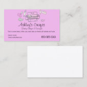 シルエットまたはクリカット用クラフトビニールピンク 名刺 (正面/裏面)