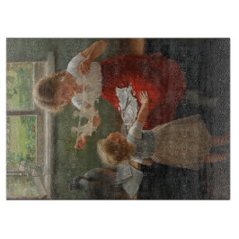 シルエットを作る子ども(かわいい遊子ども) カッティングボード