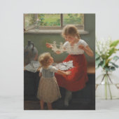 シルエットを作る子ども(かわいい遊子ども) カード (スタンド正面)