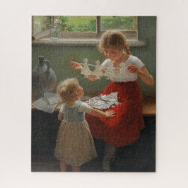 シルエットを作る子ども(かわいい遊子ども) ジグソーパズル