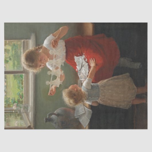 シルエットを作る子ども(かわいい遊子ども) 薄葉紙 (正面)