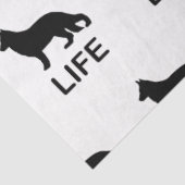 シルエットを持つドイツの羊飼いの生活 薄葉紙 (詳細)