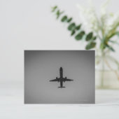 シルエットを描かれた航空機着陸 ポストカード (スタンド正面)