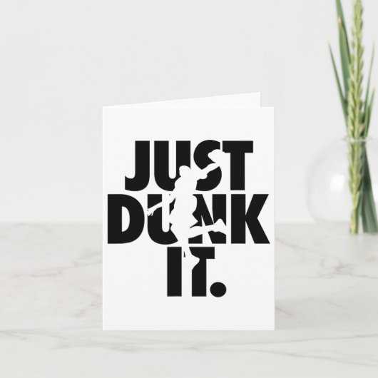 シルエットを斜めにダンク カード (正面)