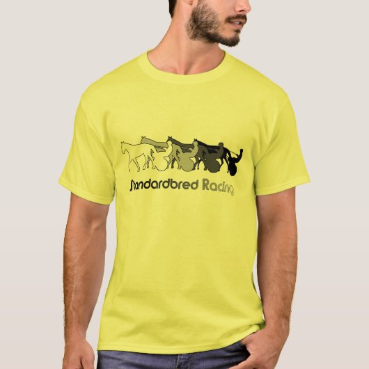 シルエットを競争させるStandardbred Tシャツ (正面)