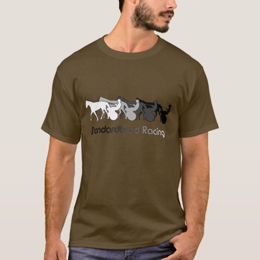 シルエットを競争させるStandardbred Tシャツ (正面)