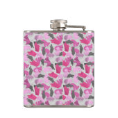 シルエットアニマルカモフラージピンク フラスク (裏面)