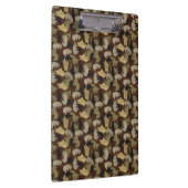 シルエットアニマルカモフラージブラウン クリップボード (右)