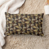 シルエットアニマルカモフラージブラウン ランバークッション (ブランケット)