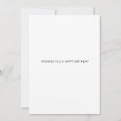 シルエットアフリカドラミング誕生日 カード (裏面)