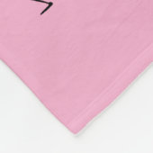 シルエットアフリカンアート、お祝いダンスピンク フリースブランケット (角)