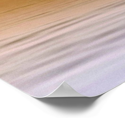 シルエットアングラー魚釣りオンレイク ポスター (角)