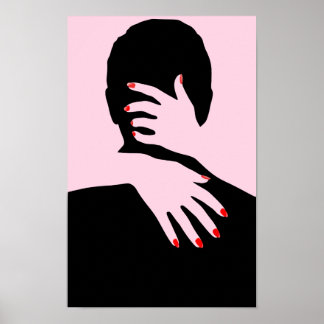 シルエットアート人アートヴィンテージとアート人Ou ポスター