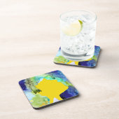 シルエットアート抽象水彩 コースター (右側)