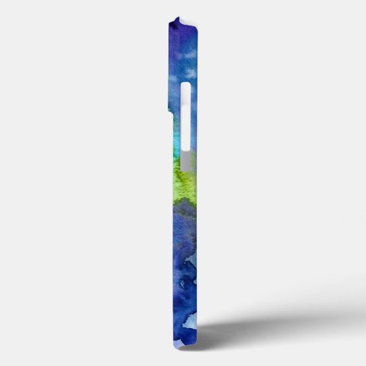 シルエットアート抽象芸術水彩 Case-Mate iPhoneケース (裏面 / 左)