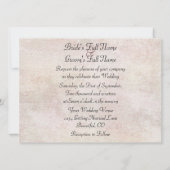 シルエットウマ放牧結婚ウマ 招待状 (裏面)