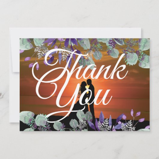 シルエットエレガントサン結婚ドホワイトタイポグラフィ (正面)