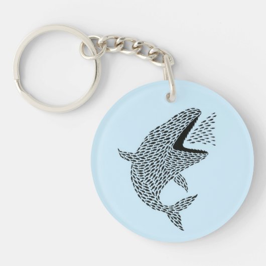 シルエットオルカ キーホルダー (正面)