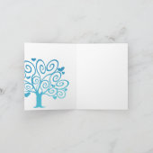 シルエットカップルありがとう サンキューカード (内部)