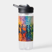 シルエットカラフル踊り ウォーターボトル (右面)