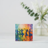 シルエットカラフル踊り エンクロージャーカード (スタンド正面)