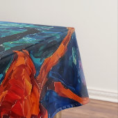 シルエットカラフル踊り テーブルクロス (インサイチュ)