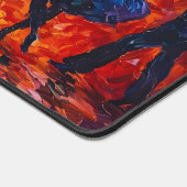 シルエットカラフル踊り デスクマット (コーナー)