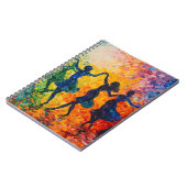 シルエットカラフル踊り ノートブック (左側)