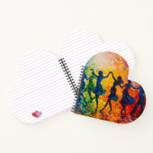 シルエットカラフル踊り ノートブック (内部)