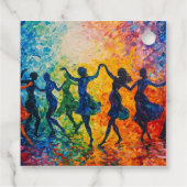 シルエットカラフル踊り フェイバータグ (裏面)