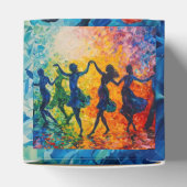 シルエットカラフル踊り フェイバーボックス (上部)