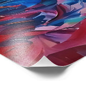 シルエットカラフル踊り フォトプリント            (角)