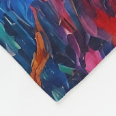 シルエットカラフル踊り フリースブランケット (角)