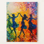 シルエットカラフル踊り プランナー手帳 (裏面)