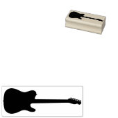 シルエットギターアートスタンプ ラバースタンプ (押印)