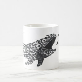 シルエットクジラ コーヒーマグカップ