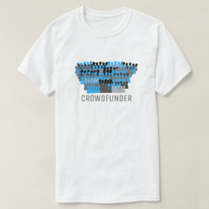 シルエットクラウドデザイン、クラウドファンダー、クラウドファンディング Tシャツ