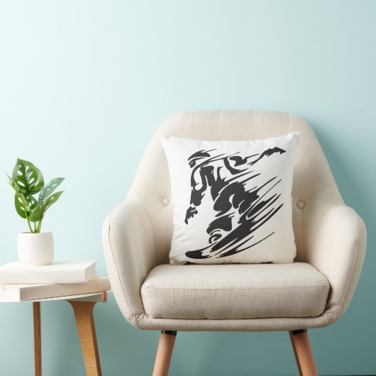 シルエットクールスノーボーディング山枕 クッション (椅子)