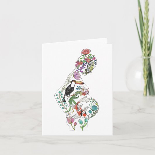 シルエットグリーティングカード カード (正面)