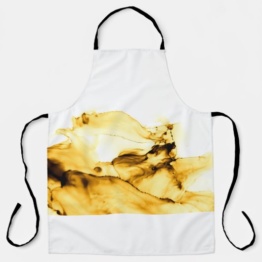 シルエットココナッツパームツリーアウトドア エプロン (正面)