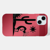 シルエットココペリオンレッド Case-Mate iPhoneケース (裏面 (横))