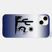 シルエットココペリ Case-Mate iPhoneケース (裏面 (横))