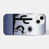 シルエットココペリ iPhoneケース (裏面横)