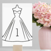 シルエットコレクションのテーブル番号 テーブルナンバー